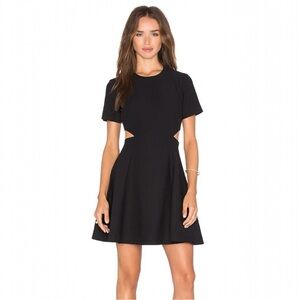 Elizabeth and James Leonie Dress Size 6 Black Cutout Flare Mini